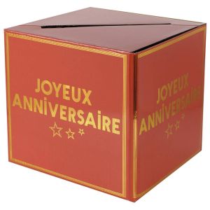 Ruedelafete Tirelire Anniversaire Star d'un jour, Terracotta