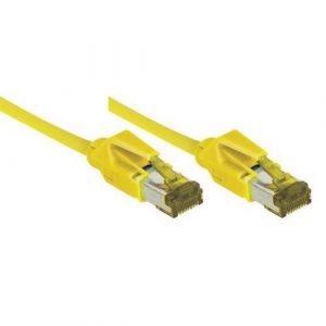 Câble RJ45 CAT 7 S/FTP a connecteurs CAT 6a - Jaune - (10m)