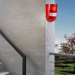 Alarme anti effraction avec sirène et l ière clignotante led énergie solaire Detector