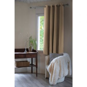 KEEPER - Rideau Thermique Occultant 140x180cm Coloris Lin - Altobuy