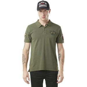Von Dutch T-shirt Polo homme pique militaire Mick en coton