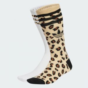 Adidas Originals Chaussettes Leopard mi-mollet (2 paires), pointure 34-36 - Taille 34-36