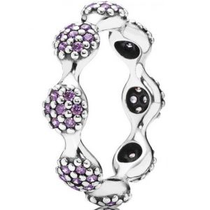 Image de Pandora 190889Cfp - Bague pour femme &agrave; Huit Pods pav&eacute;e violette