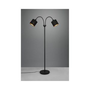 Boutica-design Lampadaire Tommy Noir mat 2x40W E14