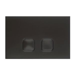 Image de Regiplast Plaque de commande PLAIN - Double touche 3/6L - Noir mat