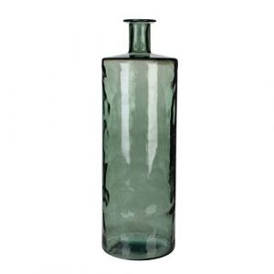 Mica Decorations 147658 Guan Bouteille/Vase, Verre, Gris, 25 x 25 x 75 cm