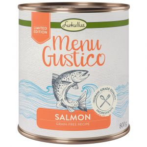 Lukullus Menu Gustico saumon, carottes, luzerne, épinards - 6 x 800 g