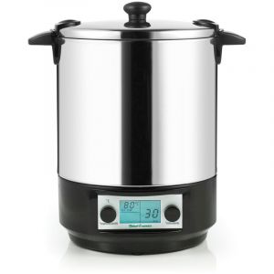 Nature&Saveurs Stérilisateur de bocaux électrique cuve inox avec écran lcd robinet et minuteur 12l 1650w NSST12INA
