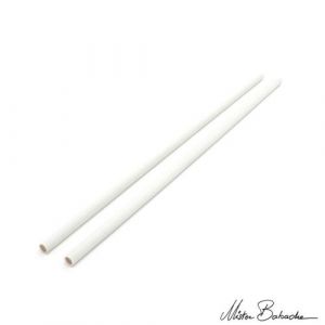 Baguettes pour Diabolo - Mister Babache - Devil 12 mm - Silicone - la paire Blanc