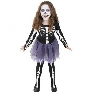 Déguisement squelette fille - Funidelia- 119621- Déguisement fille et accessoires Halloween carnaval et Noel