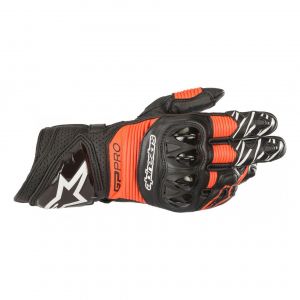 Alpinestars Gants cuir GP Pro R3 noir/rouge fluo - XXL