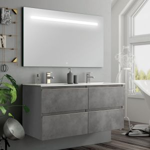 Cosyneo - Meuble de salle de bain - BALEA et miroir Led STAM - 120cm
