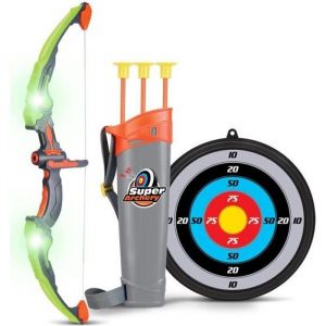Ensemble Flèches Et Jeu De Tir À L¿Arc Pour Enfants - Vert - 3 Flèches - A Partir De 6 Ans