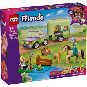 Lego Friends 42695 La Remorque du Cheval et du Poulain - Jeu d&egrave;s 7 ans