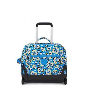 Kipling Giorno Sac à Dos, 41 x 24 x 38, Leopard Floral (Bleu)
