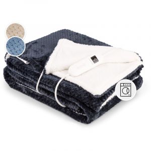 Klarstein Dr. Watson Couverture chauffante 160 W 9 niveaux de température 180 x130 cm Bleu