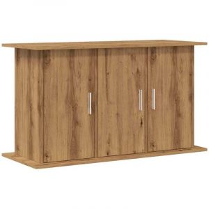 VidaXL Support d'aquarium ch&ecirc;ne artisanal 101x41x58 cm bois ing&eacute;nierie
