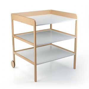 Image de Geuther Commode table à langer Clara XL bois naturel blanc