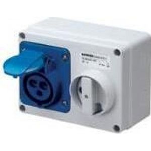 Gewiss Horizontal fixe presa 2p+e 16a 230v 230v gw66004