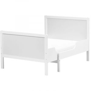 Beliani Lit Extensible Transformable pour Enfant 90 x130/160/200 cm Sommier à Lattes Bois de Pin Blanc Montigny