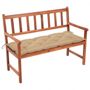 VidaXL Banc de jardin avec coussin 120 cm Bois d'acacia massif 3143-Z - Triomphe