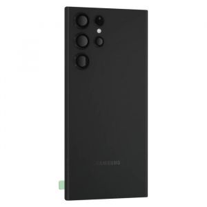 Cache batterie pour Samsung Galaxy S22 Ultra avec objectif d'appareil photo noir