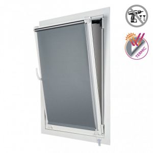 Storesdeco - Store Occultant EasyFix, installation sans perçage, Argent, 90 x 180cm - Argent