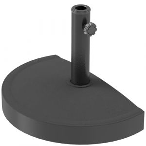 Outsunny Pied de parasol base r&eacute;sine noir