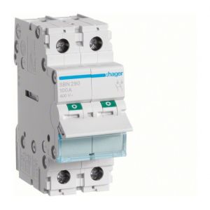 Hager Interrupteur 2P 100A SBN290