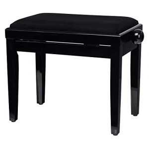 Classic Cantabile Banquette pour piano (noir poli fin), bois massif