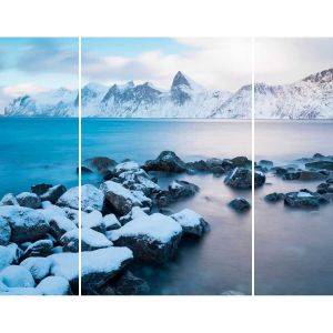 Ceanothe Triptyque sur toile sérénité 125x97 cm