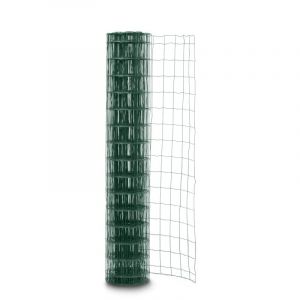 Grillage soud&eacute; en rouleau H1m50 x 20m Vert fil 2,1mm maille 100x75 mm