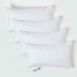 HOMESCAPES Coussin de garnissage en plumes de canard, 30 x 50 cm - Lot de 4