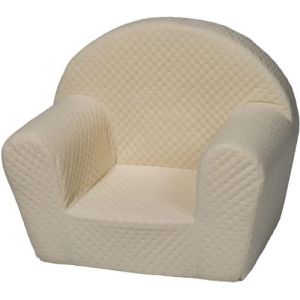 Image de Velinda 2420310 Fauteuil piqué pour enfant crème