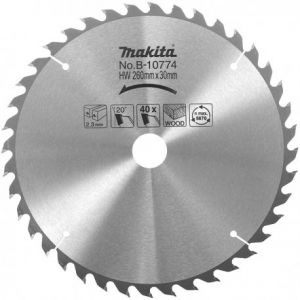 Makita Lame carbure bois scie à onglet MLS100 Ø Lame 260mm, dents 40, 20 ° M 27000097