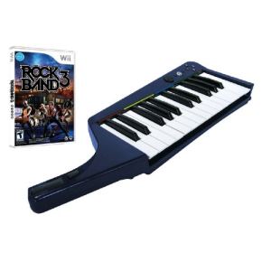 Rock Band 3 + Clavier pro sans fil officiel [Wii]