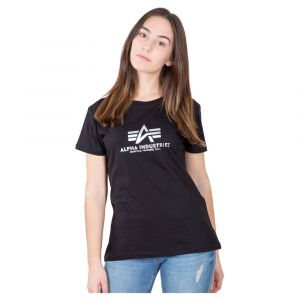 Alpha industries T-shirt à Manches Courtes Basic Foil Print XS Black / Metalsilver