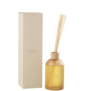 J-Line Diffuseur paraffine jaune h.35.5cm