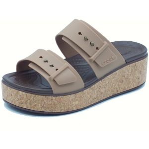 Crocs Mules compensées femme Brooklyn Cork