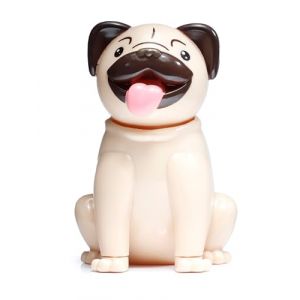 Puckator Figurine Solaire Mopps - Chien Carlin, Unique