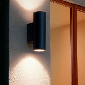 TechBrey Applique Murale Extérieure LED 12W Aluminium Éclairage Double Face CCT Sélectionnable Satna Anthracite