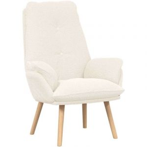 VidaXL Fauteuil relaxant Crème 69 x 74 x 93 cm tissu