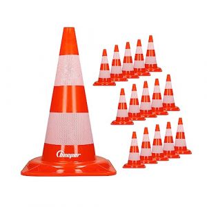 Beeper Cône de signalisation (hauteur 47 cm) Quantité - Lot de 10