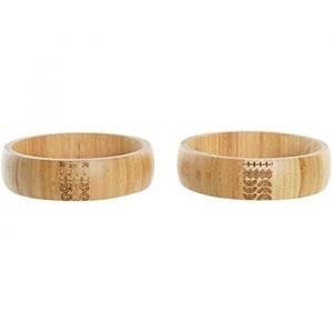 Saladier - Dkd Home Decor - Estándar - Multicolore - Bambou - 20x20x5 Cm