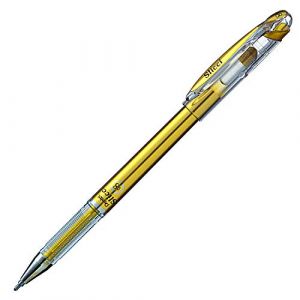 Pentel BG207 Slicci Stylo à encre gel avec pointe fine, 0,35 mm or