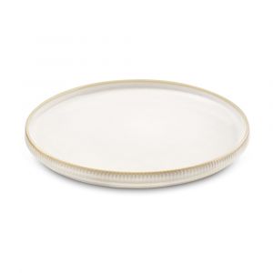 Medard de noblat Assiettes plates en Grès Beige