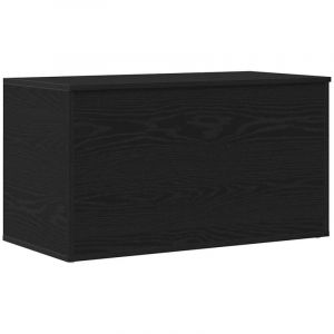 VidaXL Boîte de Rangement Chêne noir 84 x 42 x 46 cm Bois d'ingénierie
