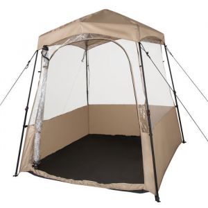 Tente de Camping Pop-up COSTWAY 180 x 180 x 193 cm-Tissu PVC Imperm&eacute;able Toutes Saisons-Tente BulleTransparente pour MatchsP&ecirc;che