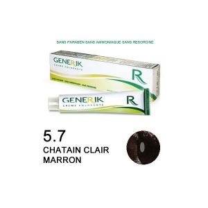 Image de Generik n°5.7 Châtain clair marron - Crème colorante sans ammoniaque