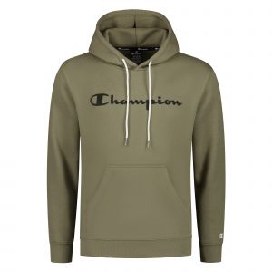 Champion Legacy Classic Logo Sweatshirt à Capuche, Vert Olive, S Homme